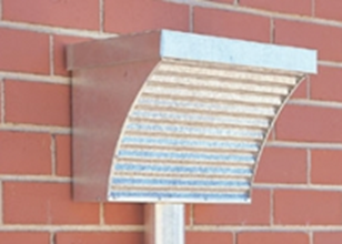 Mini-Flute Concave Rainhead